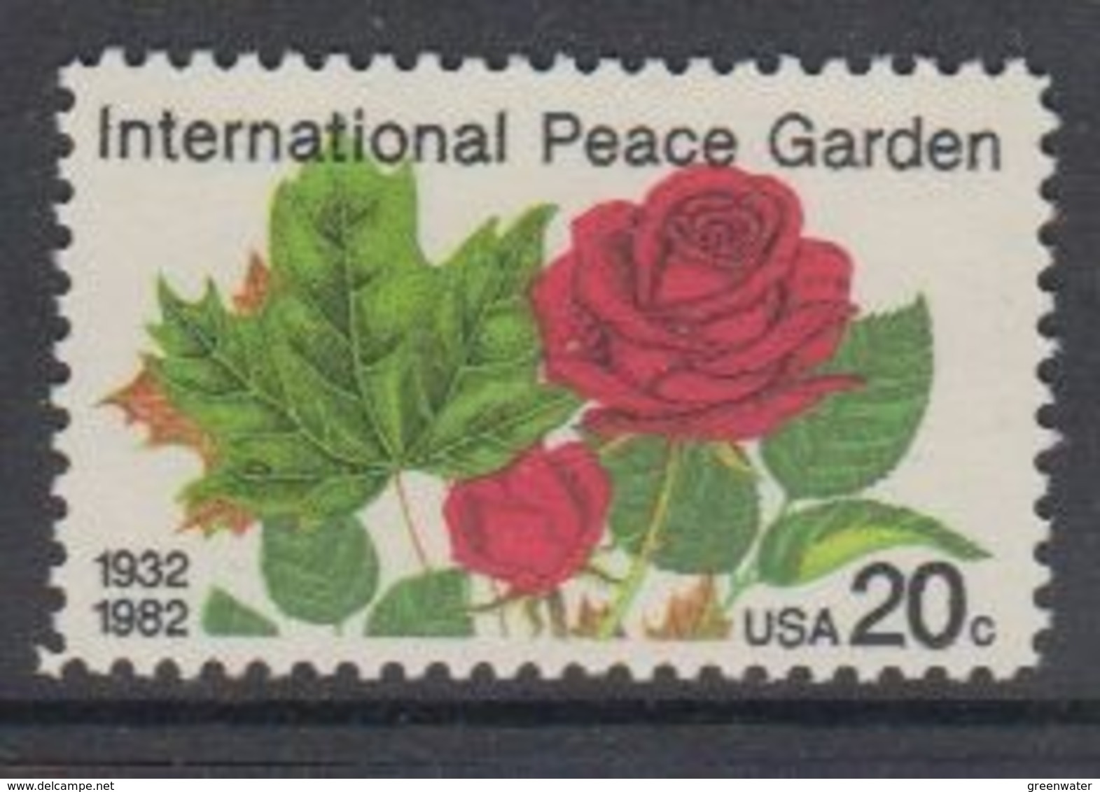 USA 1982 International Peace Garden 1v ** Mnh (45081K) - Ongebruikt