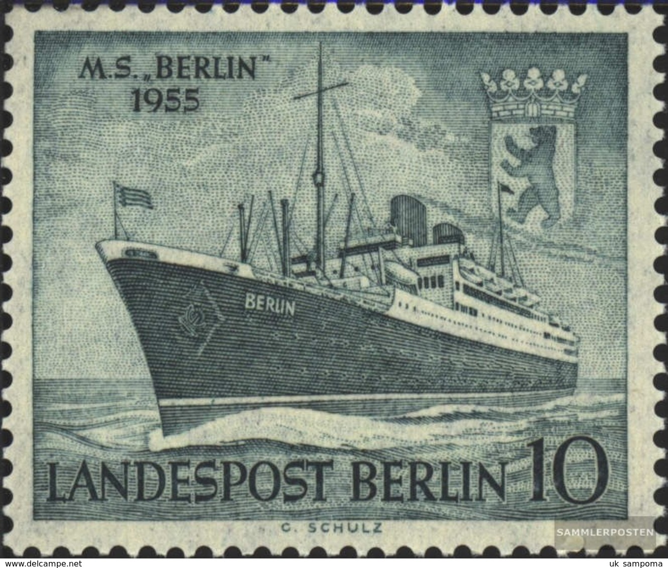 Berlin (West) 126 Unmounted Mint / Never Hinged 1955 Barge Berlin - Ongebruikt