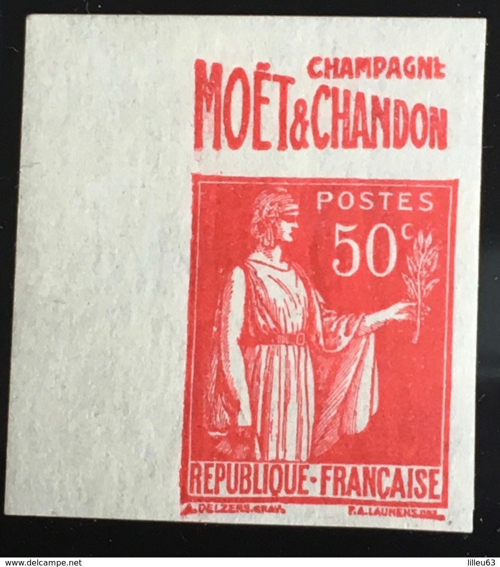 Pub Carnet Non Dentelé  Paix 50c 283   Publicitaire  Publicité - Unused Stamps