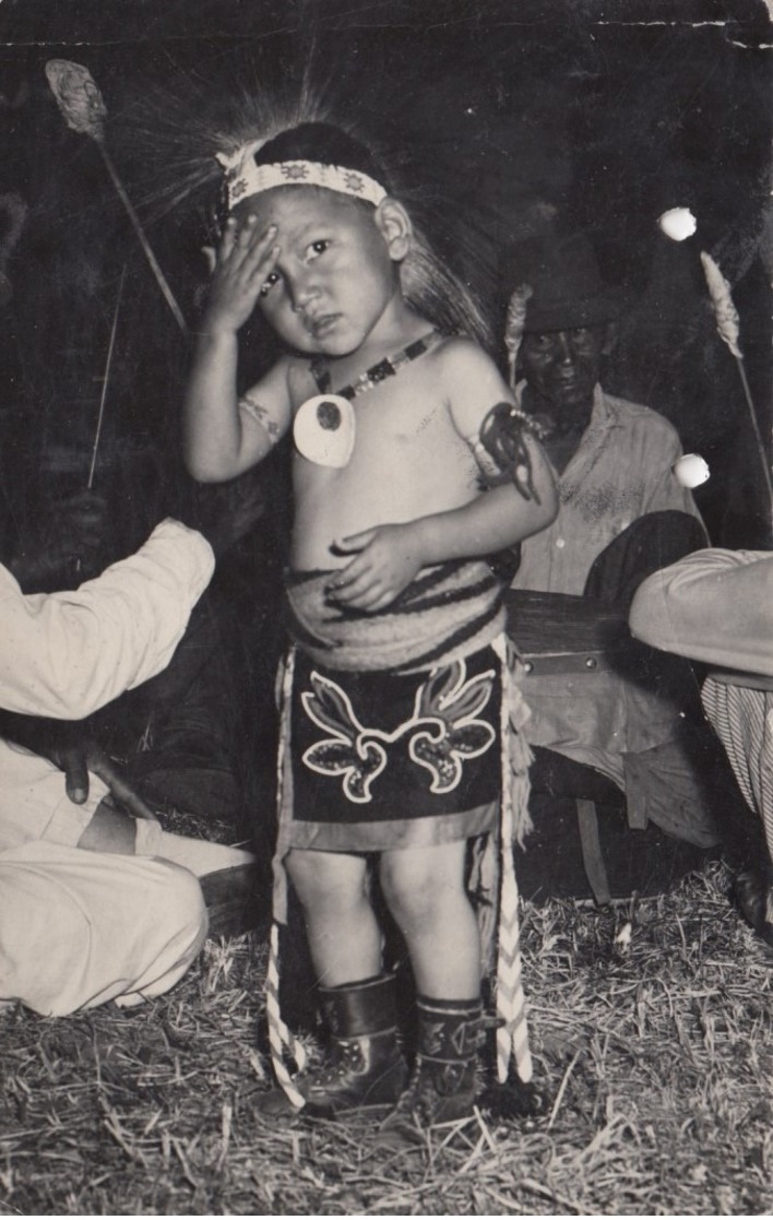 RP: TAMA , Iowa , 1910-30s ; Sac & Fox Indian Reservation Boy - Indiani Dell'America Del Nord