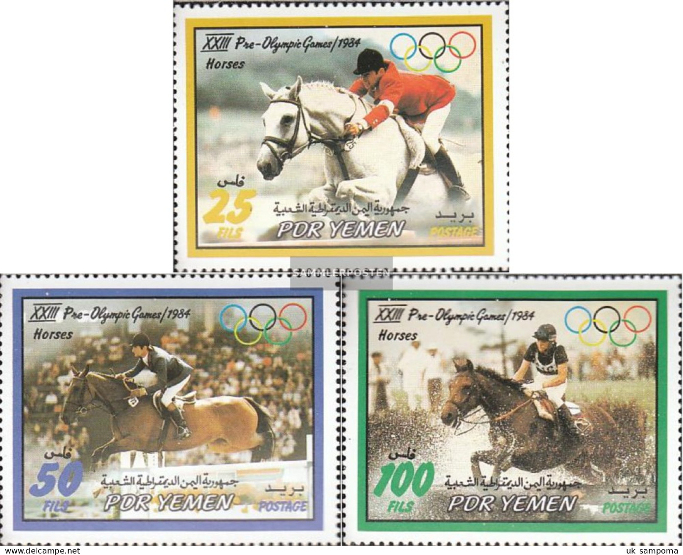 South Yemen (democrat. Republic.) 312-314 (complete Issue) Unmounted Mint / Never Hinged 1983 Olympics Summer 84 - Yemen