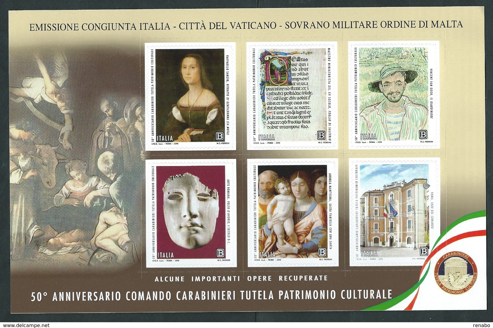 Italia 2019; Comando Carabinieri Per La Tutela Del Patrimonio Culturale. - 2011-20:  Nuovi