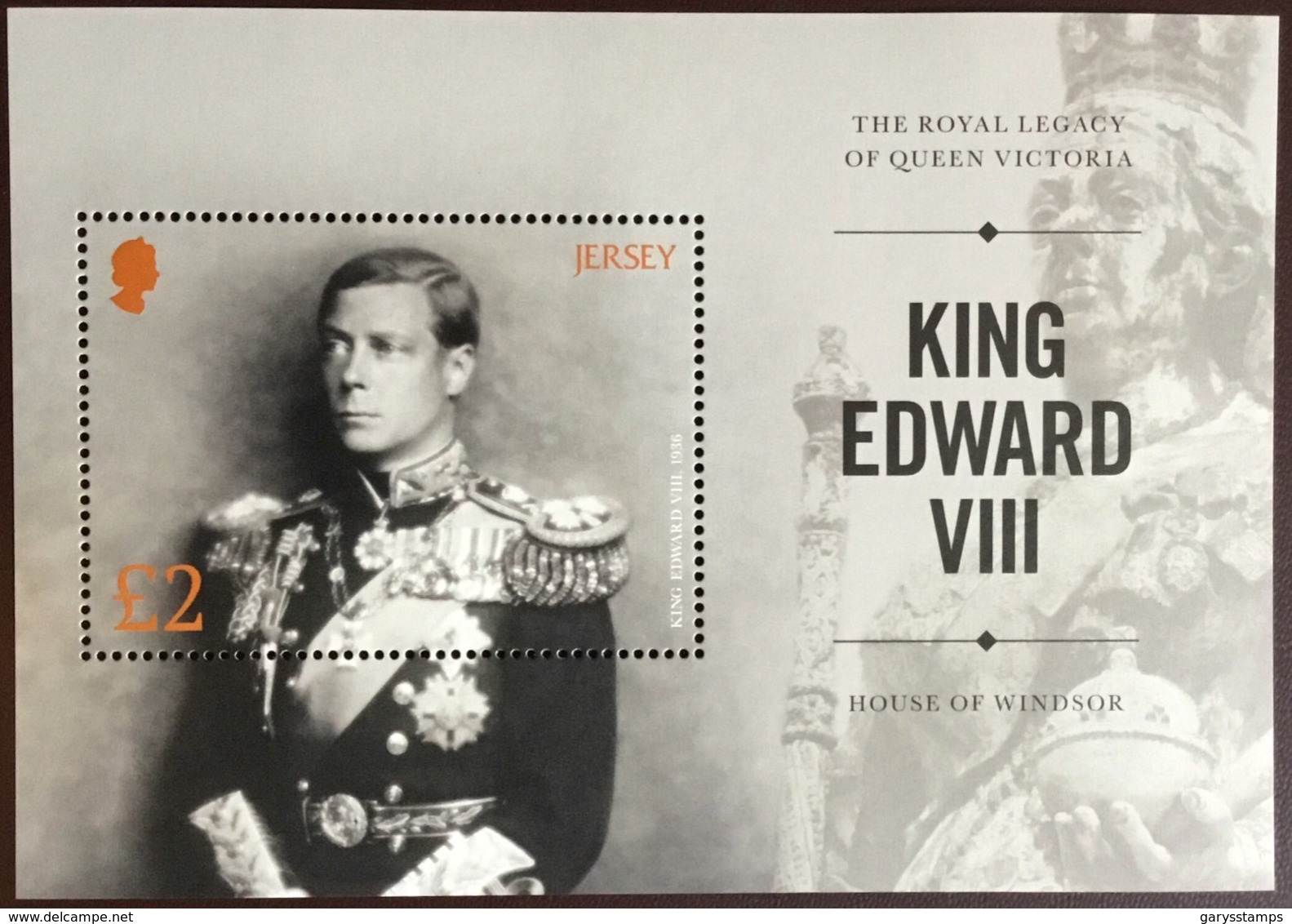 Jersey 2017 Edward VIII Minisheet MNH - Jersey