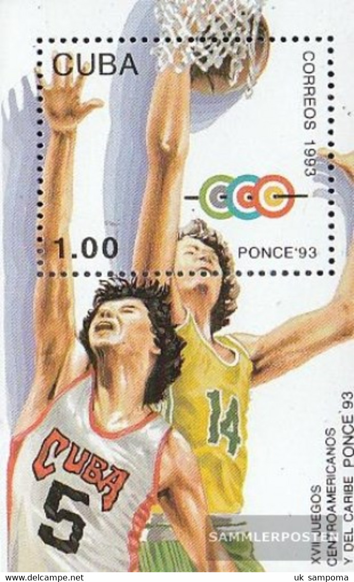 Cuba Block135 (complete Issue) Unmounted Mint / Never Hinged 1993 Sports Games - Unused Stamps