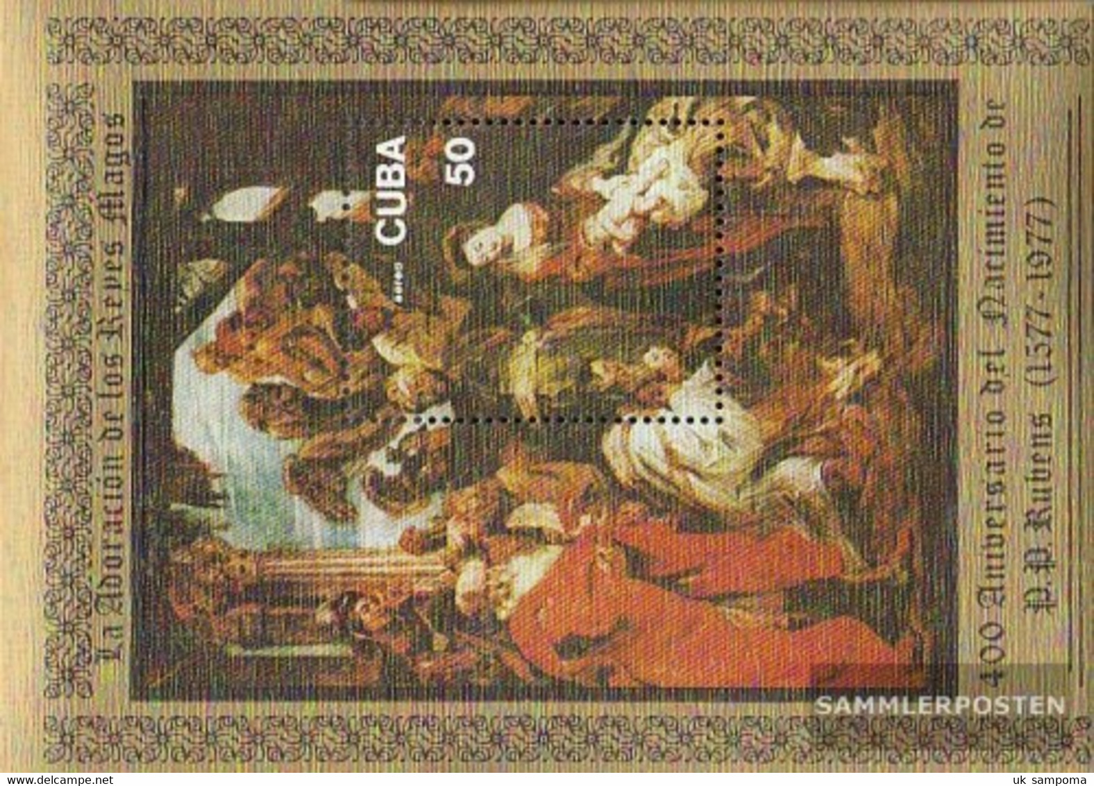 Cuba Block53 (complete Issue) Unmounted Mint / Never Hinged 1977 400. Birthday Rubens - Nuovi