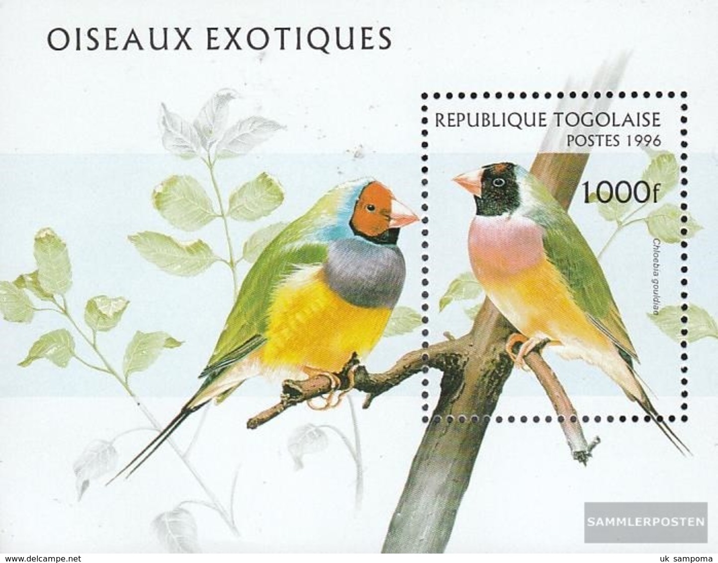 Togo Block400 (complete Issue) Unmounted Mint / Never Hinged 1996 Birds - Togo (1960-...)