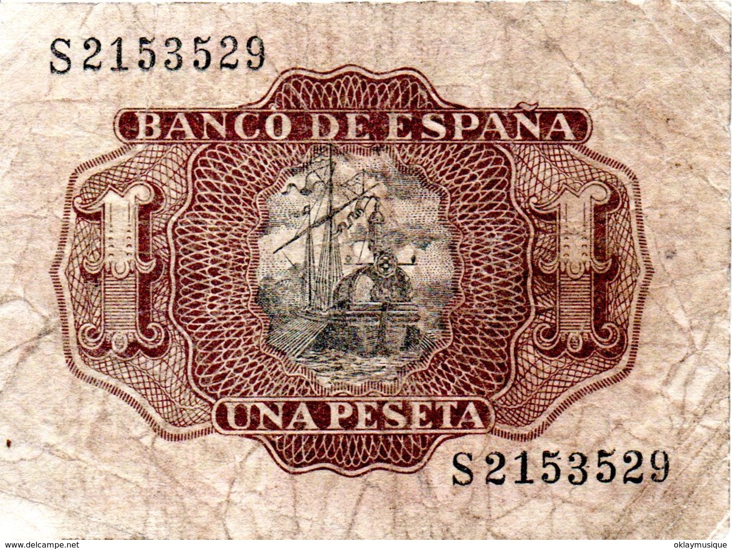 1 Peseta 1953 - 1-2 Pesetas