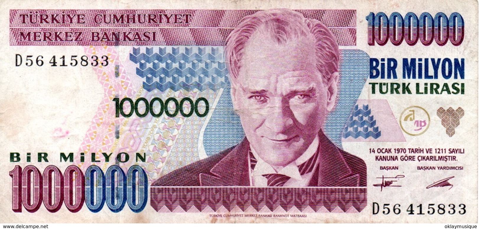 1000000 Lirasi 1970 - Turkije