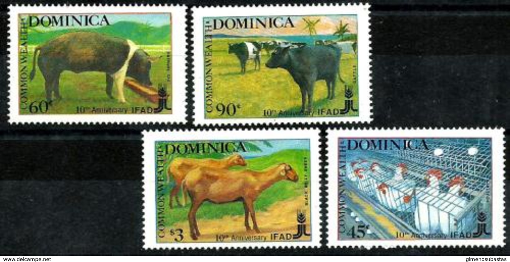 Dominica Nº 1031/34 Nuevos - Dominica (1978-...)