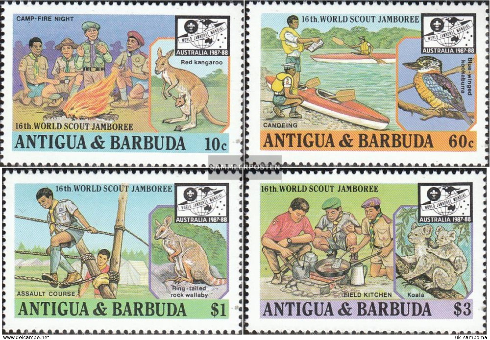 Antigua And Barbuda 1061-1064 (complete Issue) Unmounted Mint / Never Hinged 1987 World Jamboree - Antigua And Barbuda (1981-...)