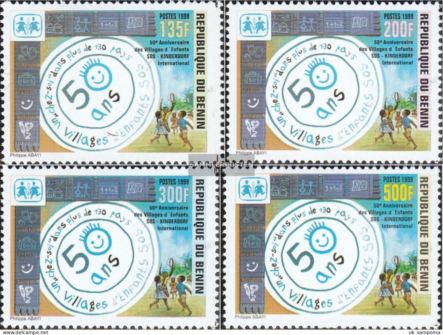 Benin 1206-1209 (complete Issue) Unmounted Mint / Never Hinged 1999 SOS-children's Villages - Autres & Non Classés