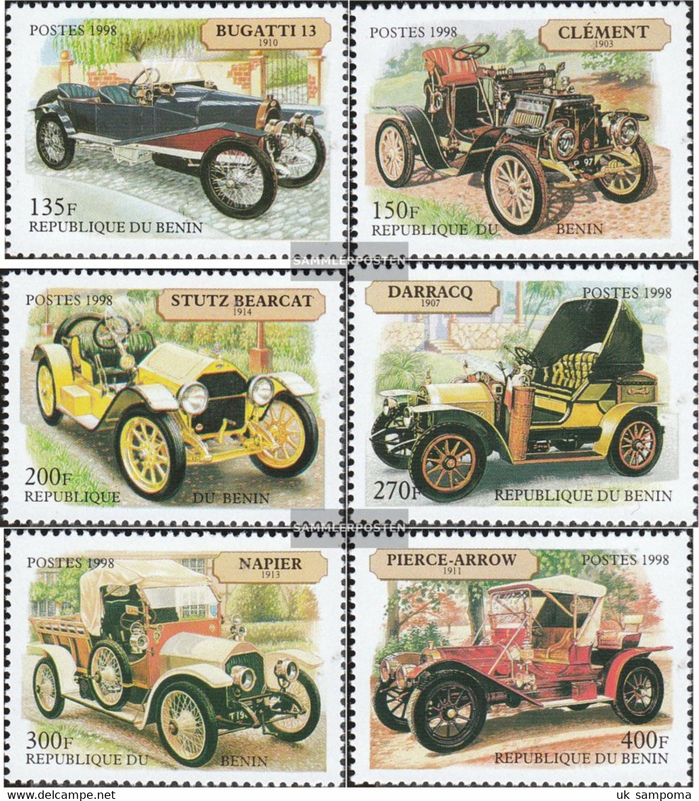 Benin 1063-1068 (complete Issue) Unmounted Mint / Never Hinged 1998 Old Cars - Sonstige & Ohne Zuordnung