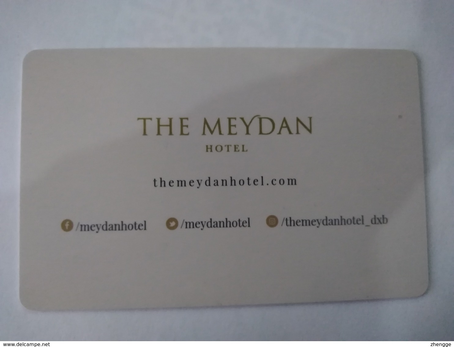 U.A.E Hotel Key, The Meydan Hotel Dubai, Dubai World Cup 2007, (1pcs) - Hotelsleutels (kaarten)