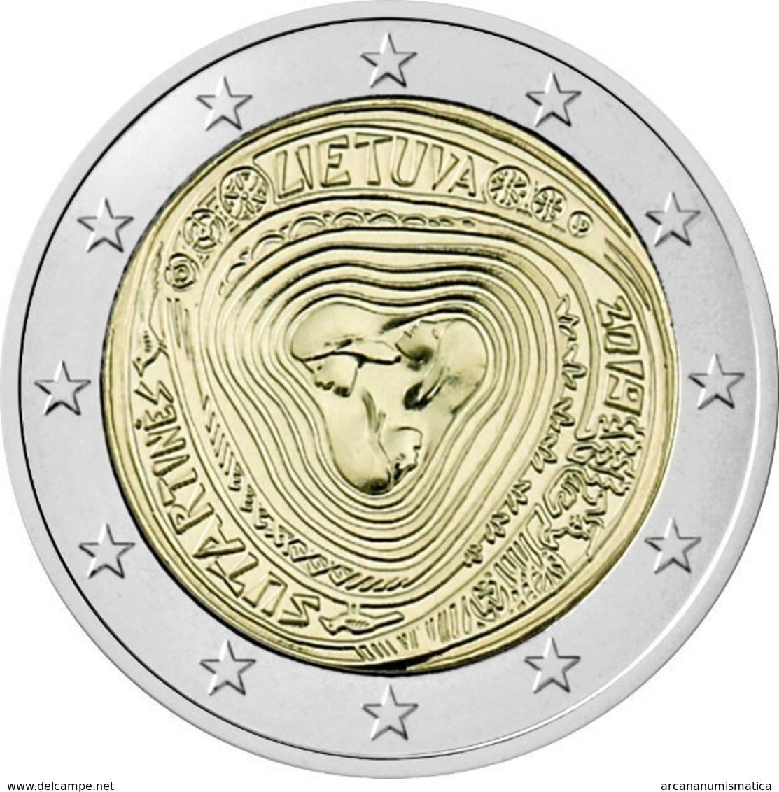 LITUANIA  2€ 2.019  2019  BIMETÁLICA   "SUTARTINÉS"  SC/UNC    T-DL-12.314 - Lituania