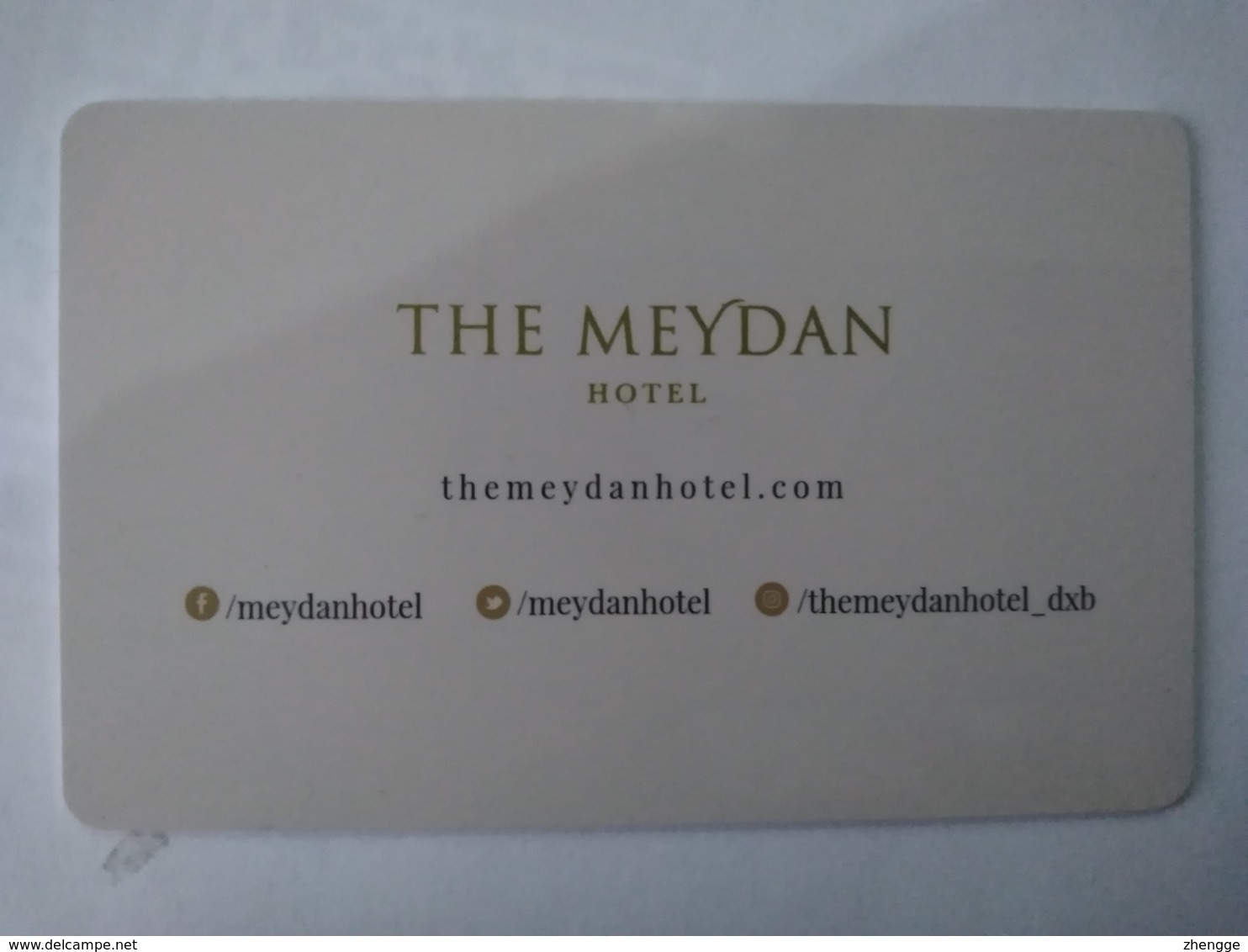 U.A.E Hotel Key, The Meydan Hotel Dubai, Dubai World Cup 2015, (1pcs) - Emirati Arabi Uniti