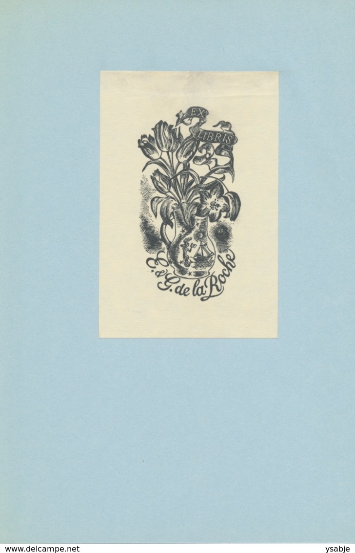 Ex Libris E. & G. De La Roche - Nelly Degouy - Ex-libris