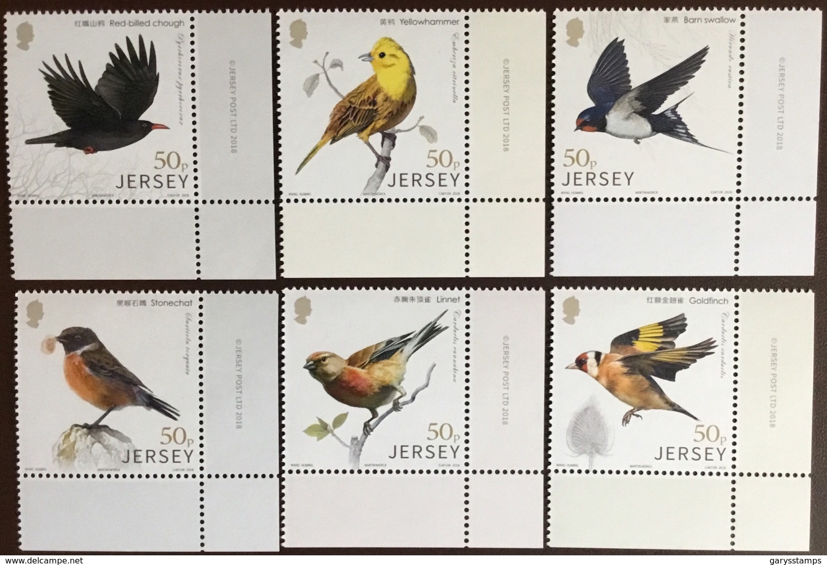 Jersey 2018 Links With China Birds MNH - Other & Unclassified