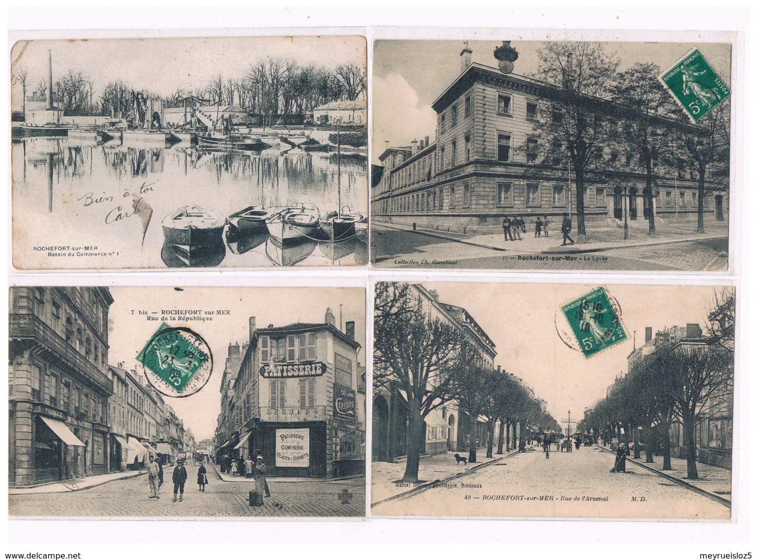 17- ROCHEFORT SUR MER  LOT DE 25 CARTES TOUTES SCANNEES - Rochefort