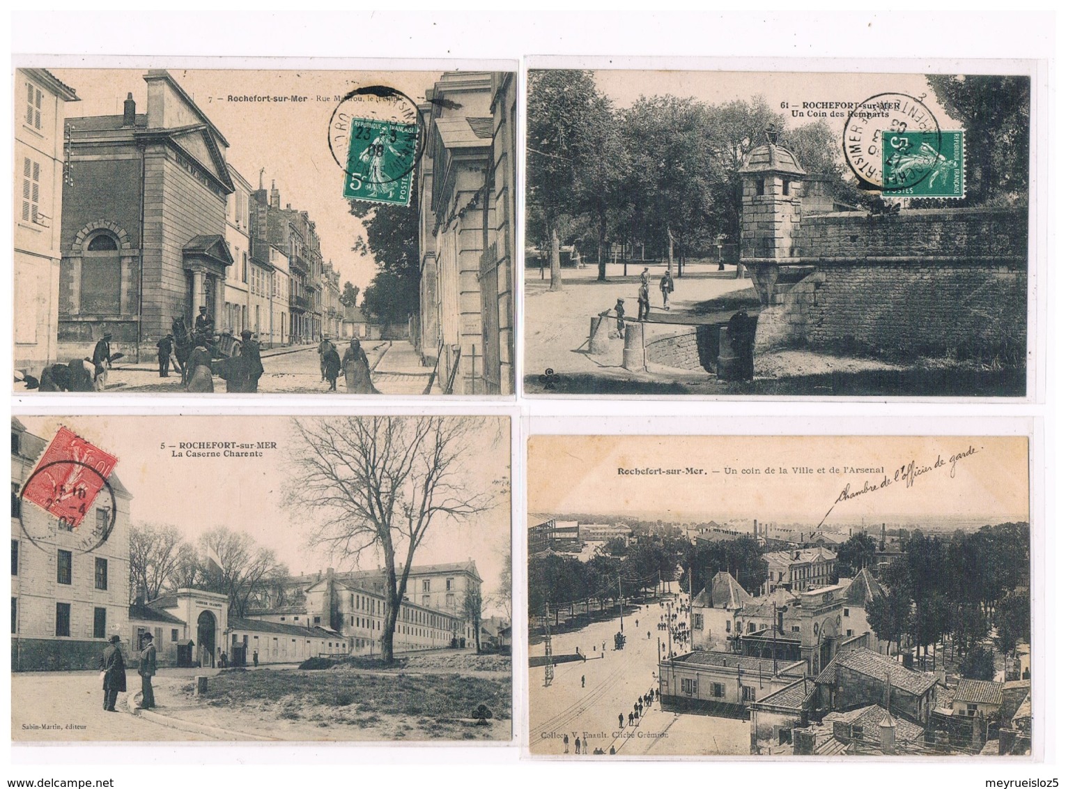 17- ROCHEFORT SUR MER  LOT DE 25 CARTES TOUTES SCANNEES - Rochefort