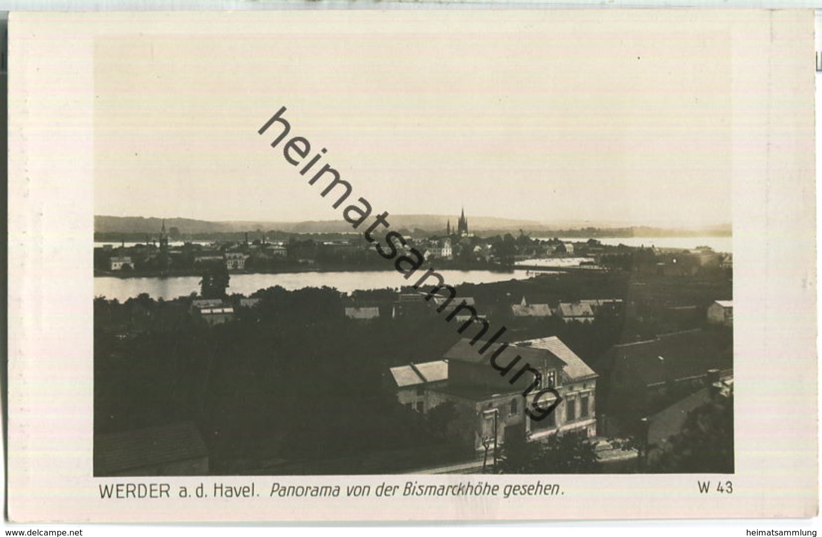 Werder-Havel - Panorama Von Der Bismarckhöhe - Verlag Ludwig Walter Berlin 30er Jahre - Werder