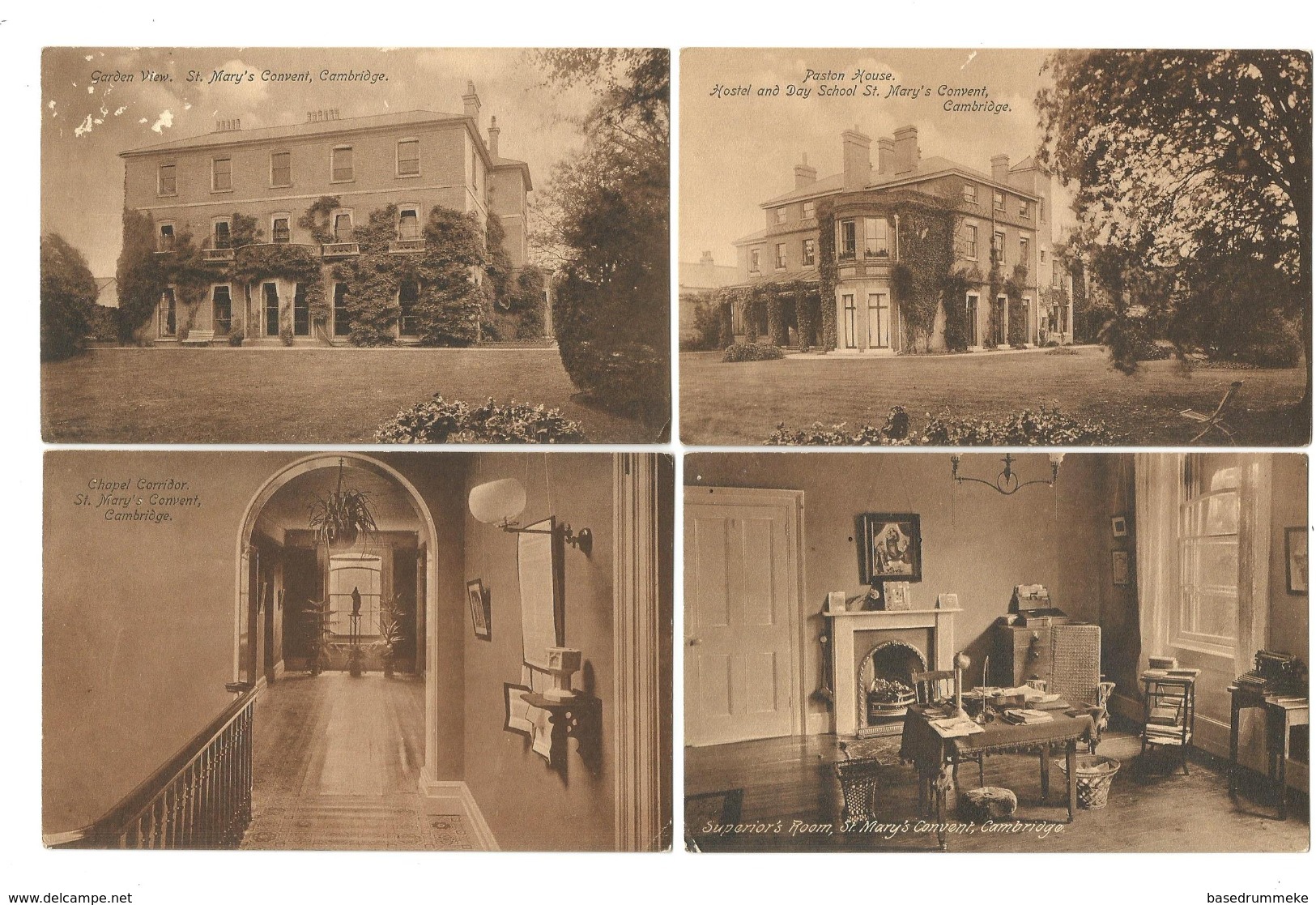 Lot Of 8 Postcards Sent In 1917 - St. Mary's Convent - Cambridge. - Cambridge