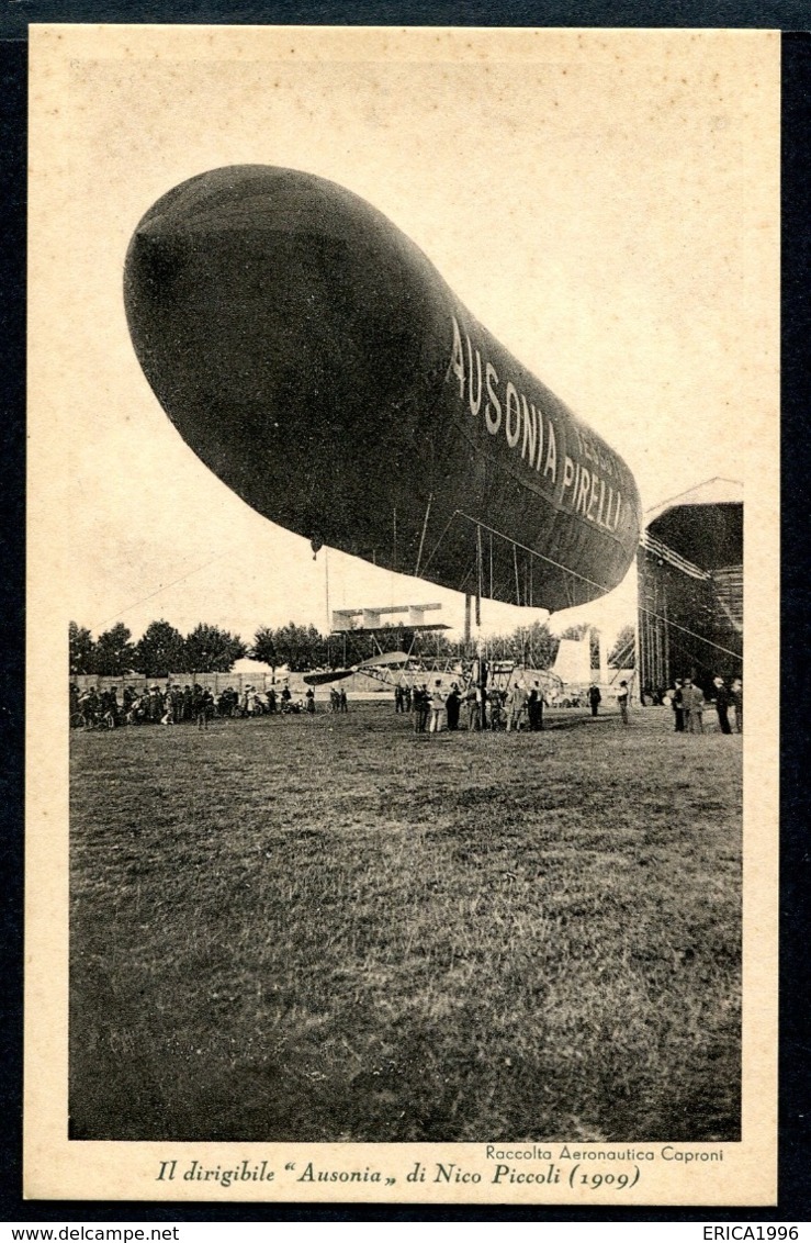 CV2979 AVIAZIONE Il Dirigibile Ausonia Di Nino Piccoli, Esposizione Storica Dell'Aeronautica Italiana, Milano, 1934, FP, - Dirigibili