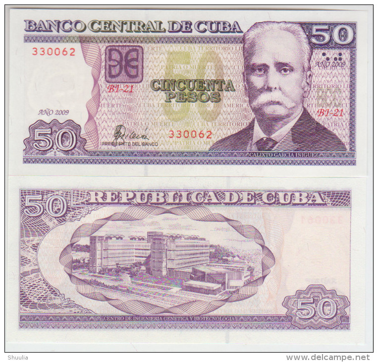 Cuba 50 Pesos 2009 Pick 123 UNC - Cuba