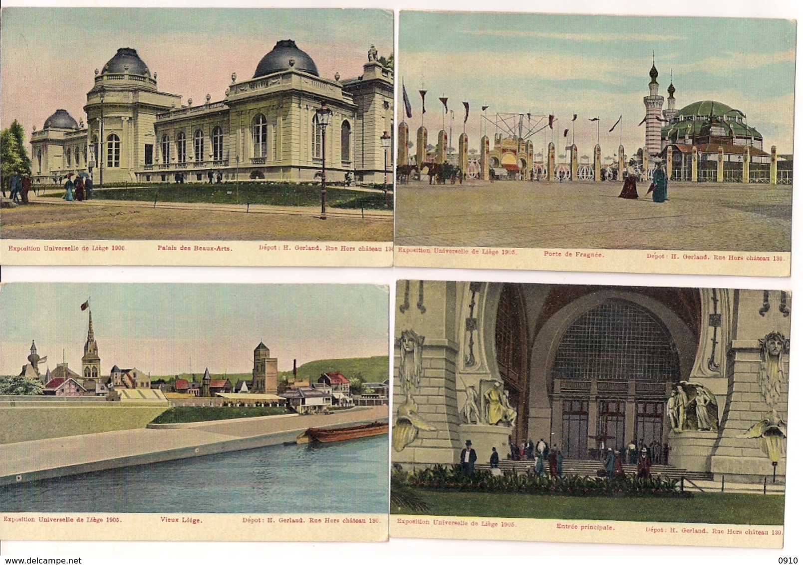 20 PK EXPOSITION UNIVERSELLE DE LIEGE-COLORISE-UITG.H.GERLAND  RUE HORS CHATEAU - 5 - 99 Karten