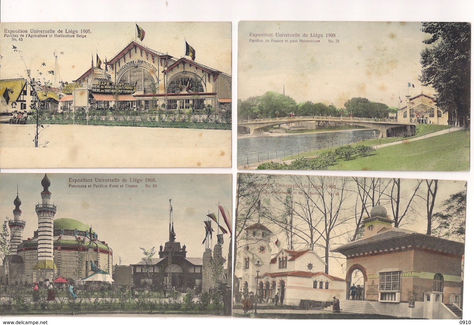 20 PK EXPOSITION UNIVERSELLE DE LIEGE-COLORISE-UITG.H.GERLAND  RUE HORS CHATEAU - 5 - 99 Cartes