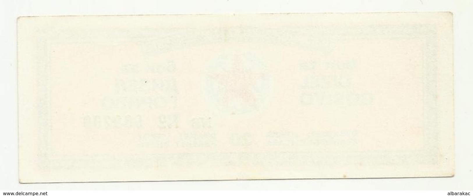 Yugoslavia - Bon, Coupon, 20 Litre Diesel Fuel Petrol Gasoline - Serbia