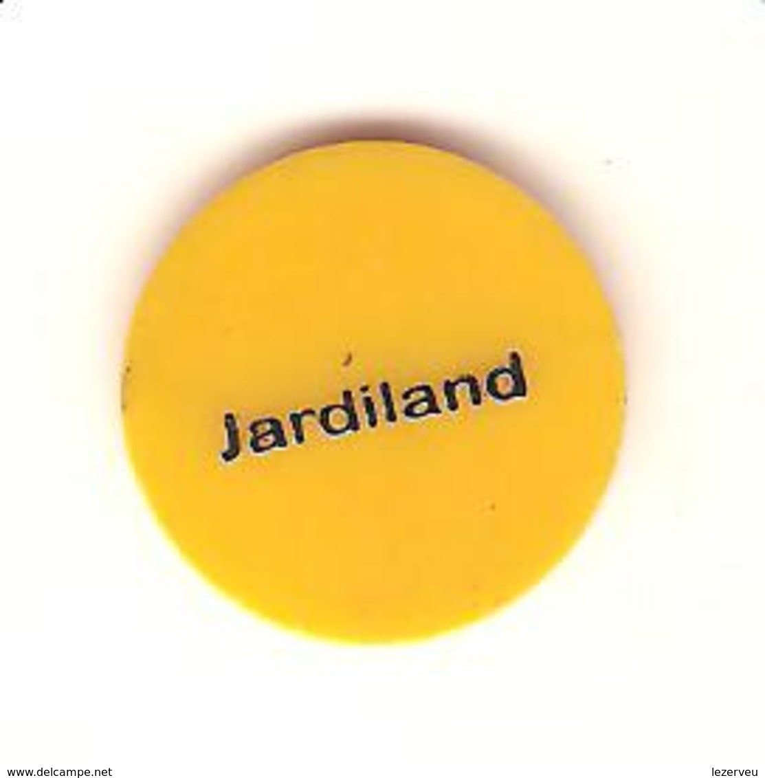 JETON DE CADDIE JARDILAND PLASTIQUE JAUNE - Jetons De Caddies