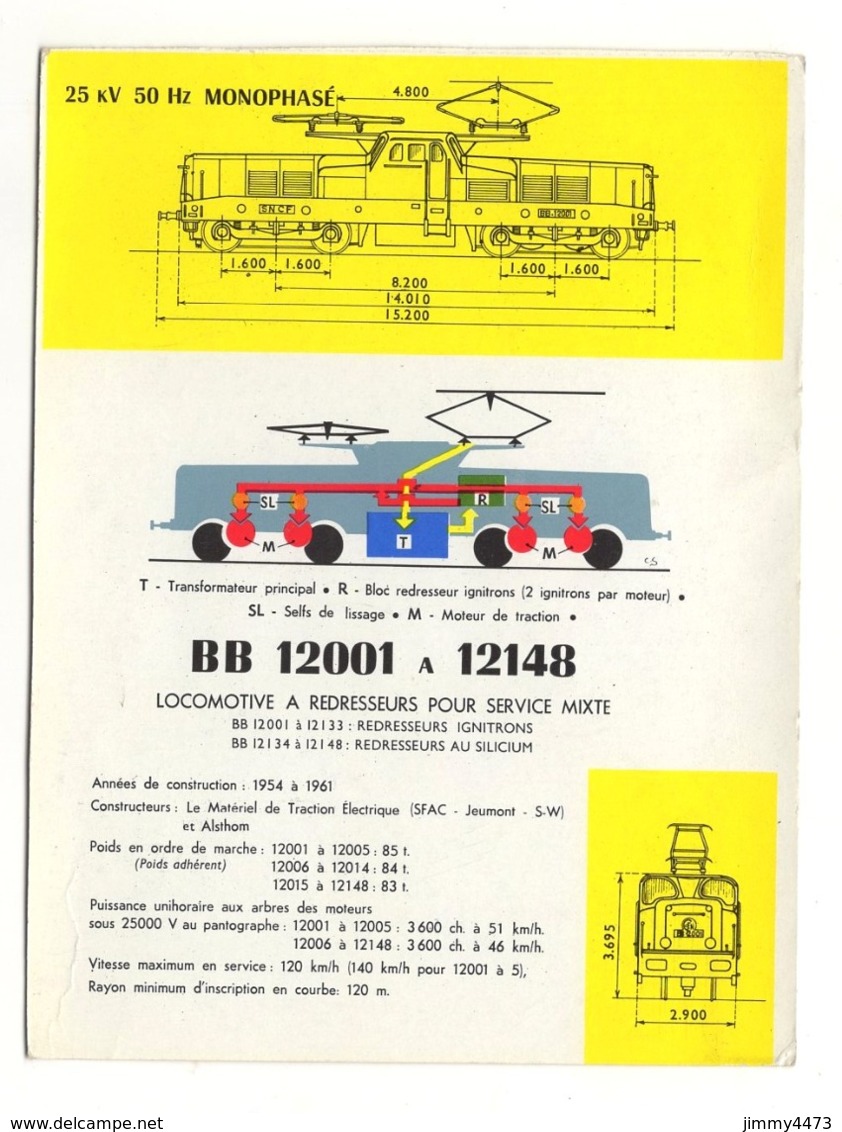 CPM - BB 12000 Remorquant Un Express En Gare De Lutzelbourg + Description Au Dos - CL. B. D. - Trains