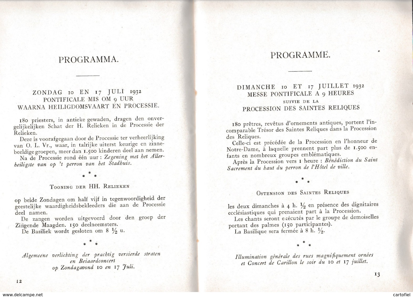 TONGEREN-1932-PROCESSIE+JUWELENSTOET-BROCHURE+-60 PAGINAS-AFM:16-24CM-PRACHTIGE RECLAMEADVERTENTIES-ETAT USEE+COMPLET - Andere & Zonder Classificatie