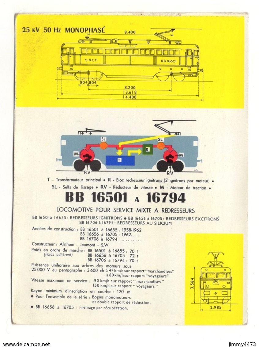 CPM - BB 16500 Franchissant Le Viaduc De Commelles + Description Au Dos - CL. B. D. - Trenes