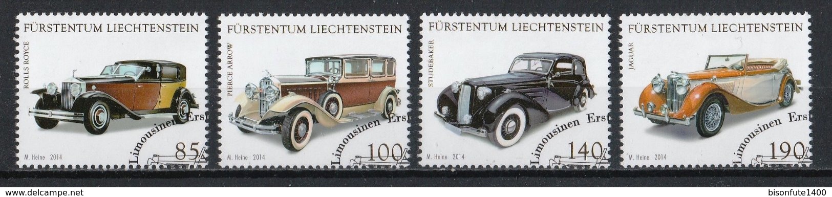 Liechtenstein 2014 : Timbres Yvert & Tellier N° 1666 - 1667 - 1668 Et 1669 Avec Oblit. Rondes. - Usati