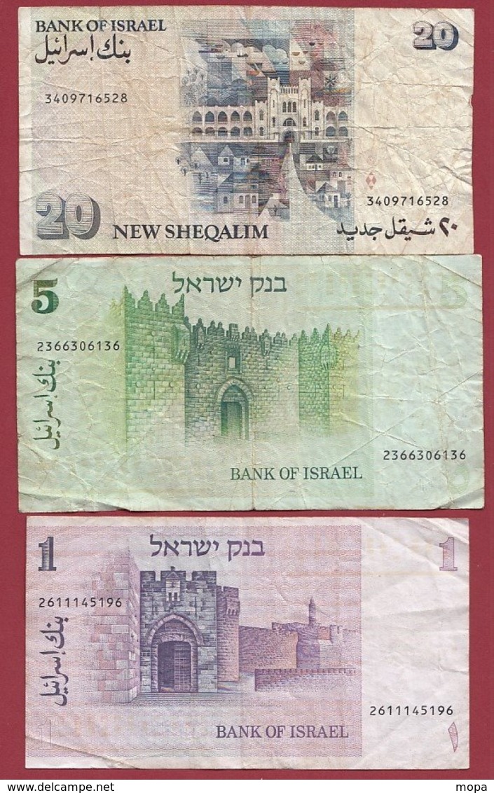 Israel  7 Billets Dans L 'état - Israel