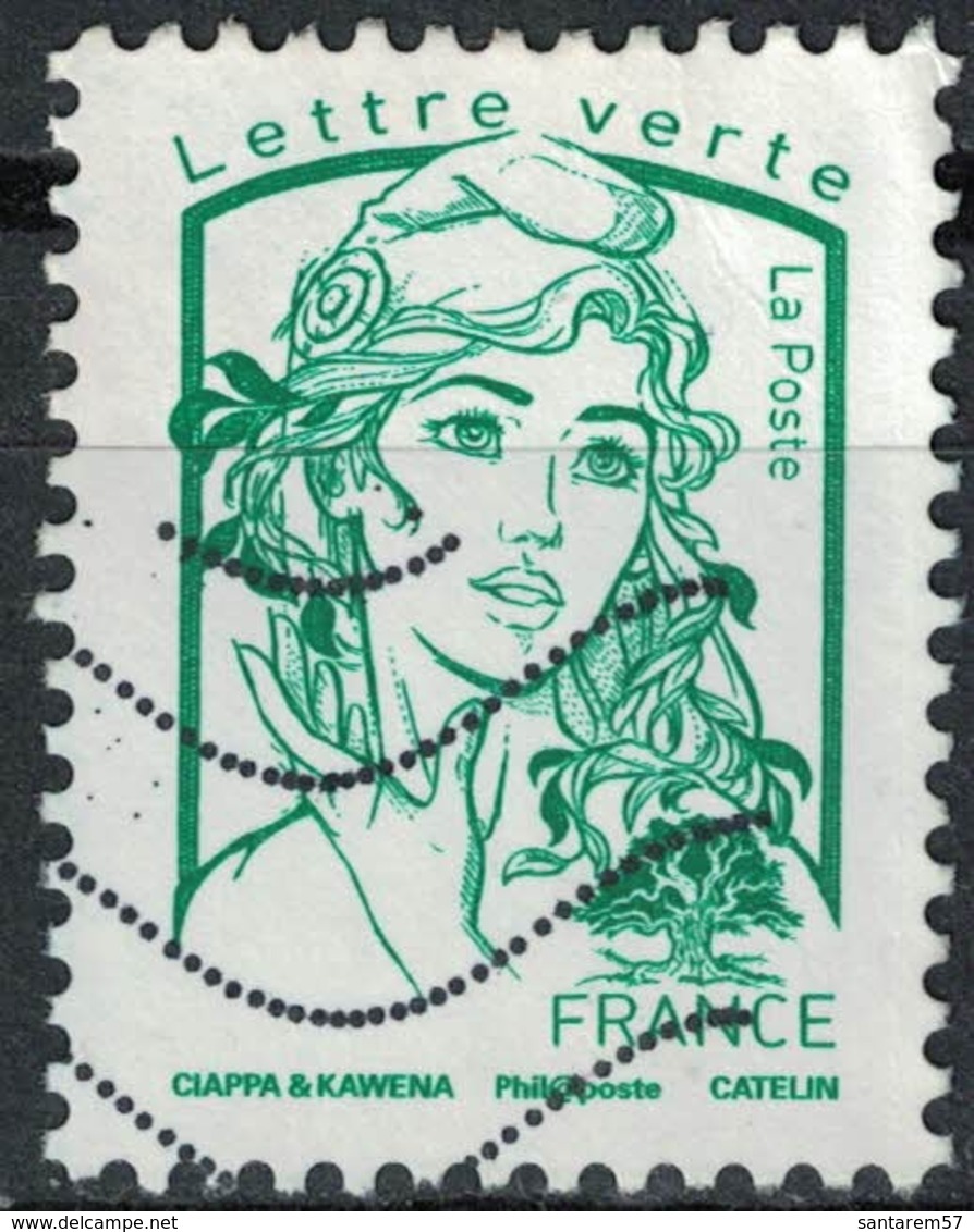 France 2016 Oblitéré Used Marianne Ciappa Et Kawena LV 20g Y&T 5015 - 2013-2018 Marianne (Ciappa-Kawena)