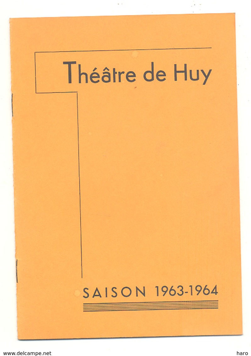 Théâtre De HUY - Programme De La Saison 1963 / 1964  (b268) - Programmes