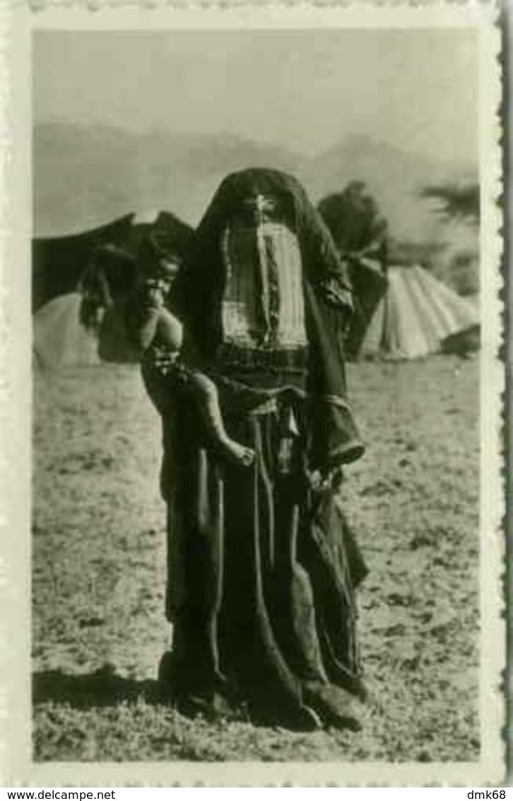 AFRICA - ERITREA - ETHNIC - WOMAN WITH BURQA - OLD PHOTO 1910s (BG5065) - Africa