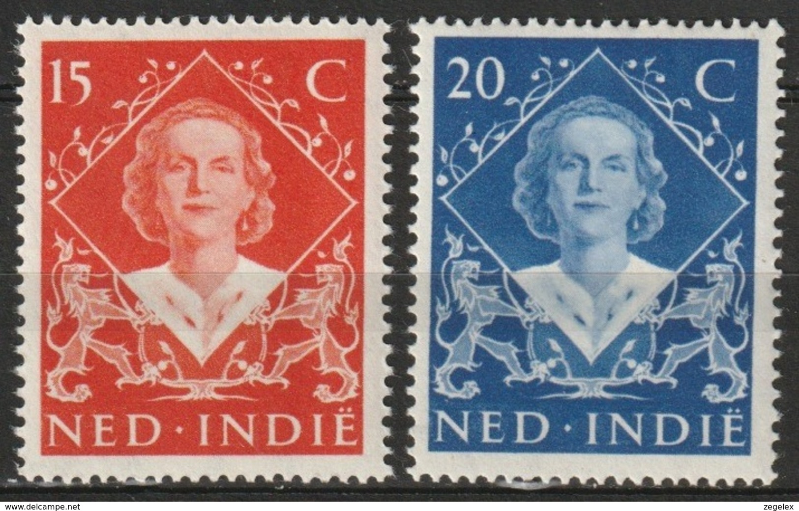 Ned Indie 1948 Wilhelmina Inhuldiging NVPH 349 MNH/**/Postfrisch - Niederländisch-Indien