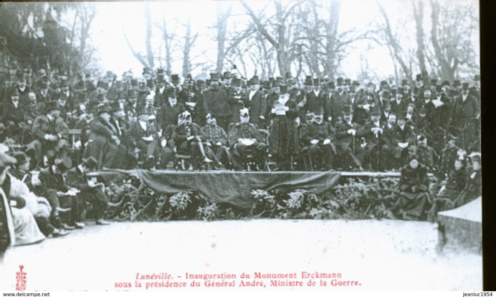 LUNEVILLE INAUGURATION ERCKMANN - Luneville