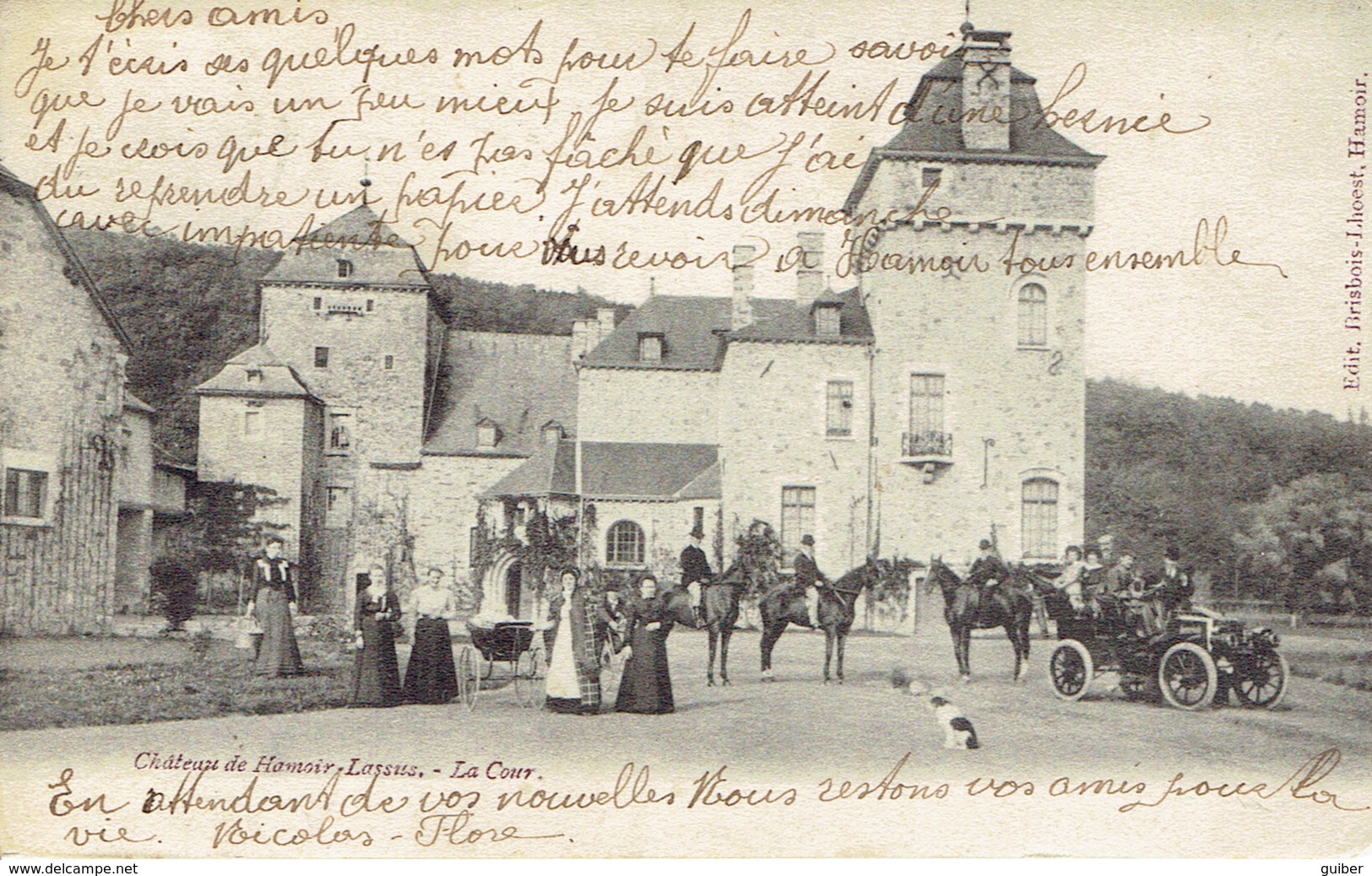 Hamoir Chateau De Hamoir  Lasus La Cour Animée 1904 - Hamoir