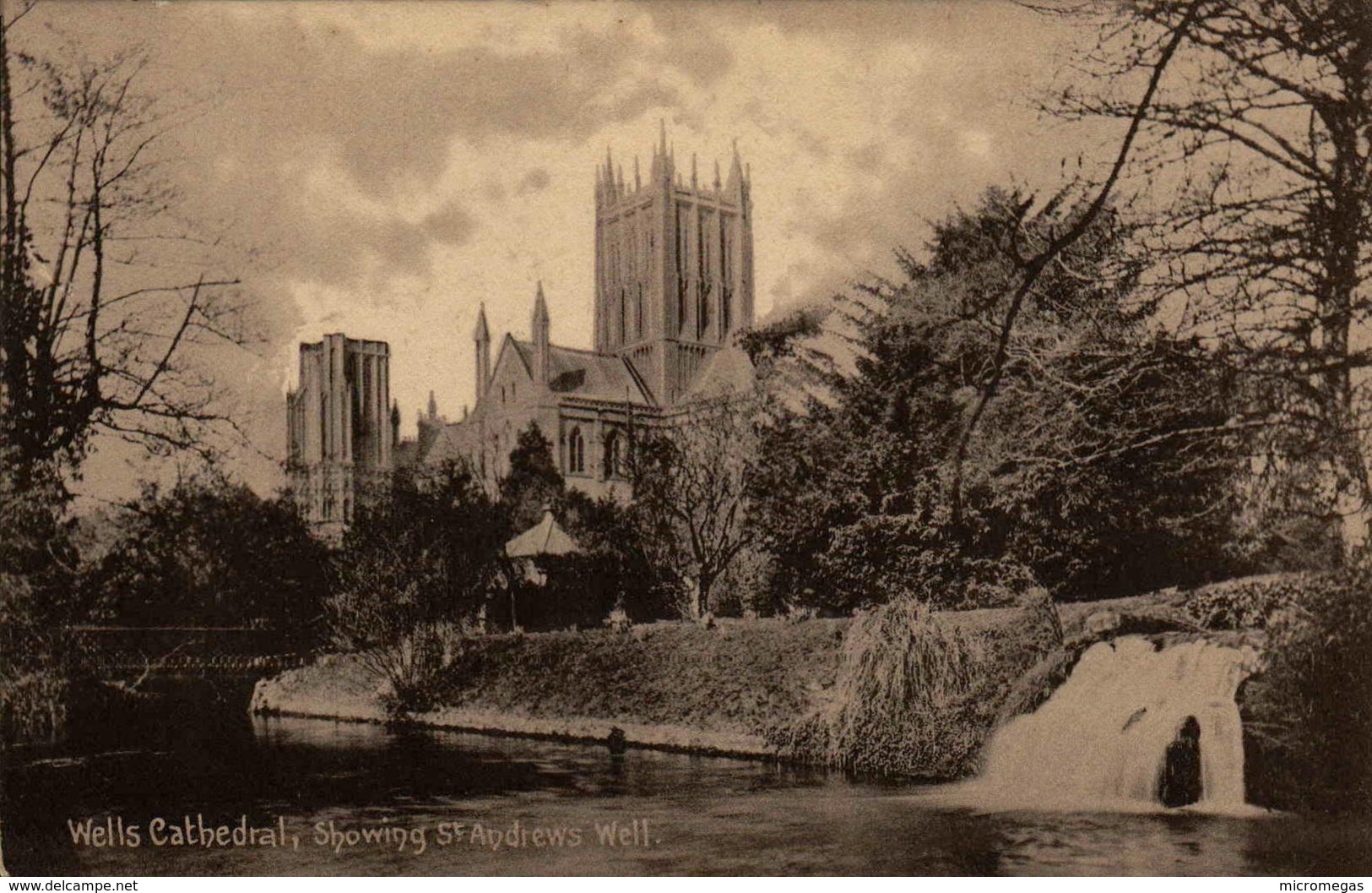 Wells Cathedral Showing St Andrews Well - Wells