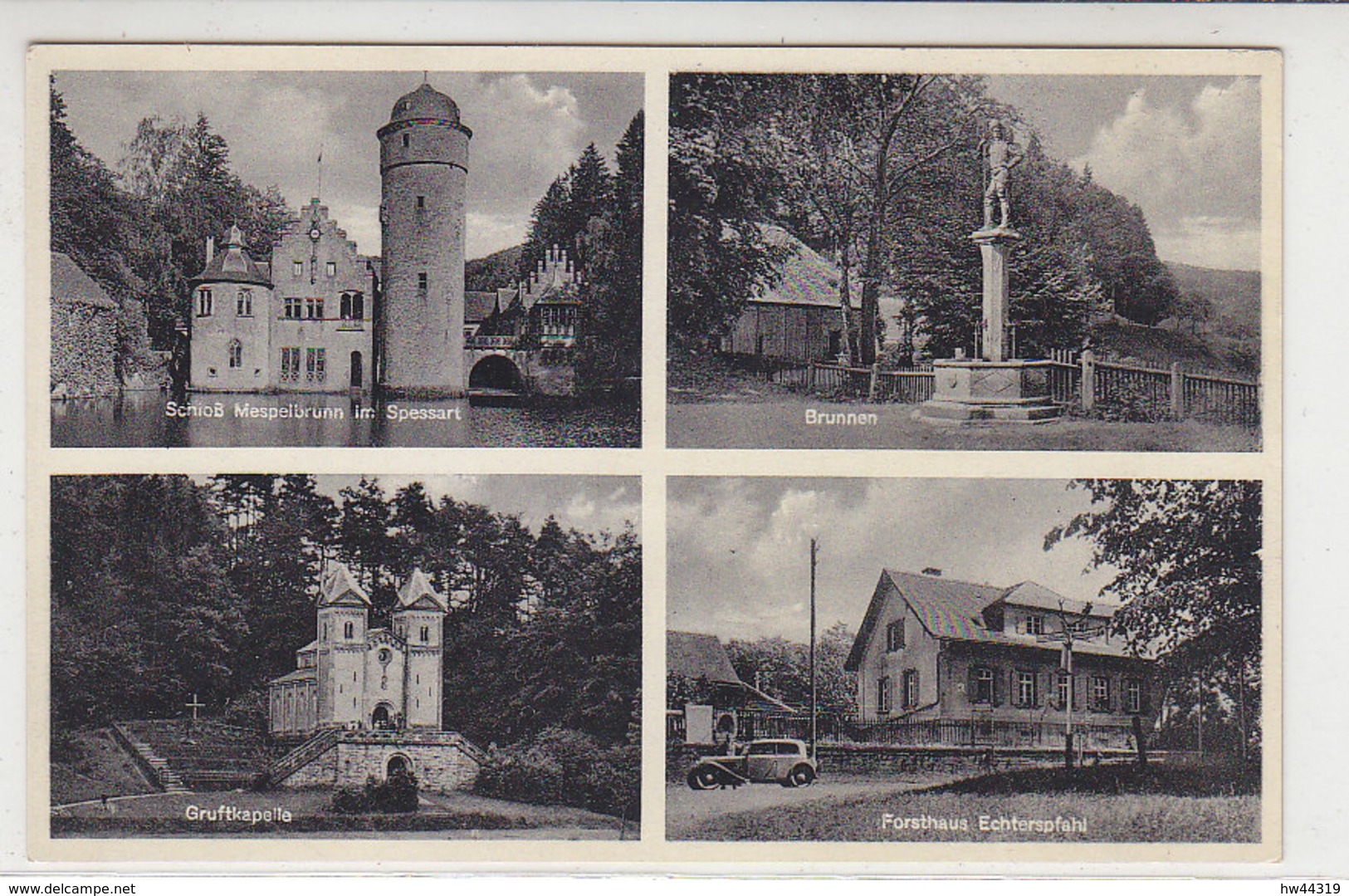 Schloss Mespelbrunn (Neudorf), Forsthaus Echternpfahl, ... Um 1950 - Aschaffenburg