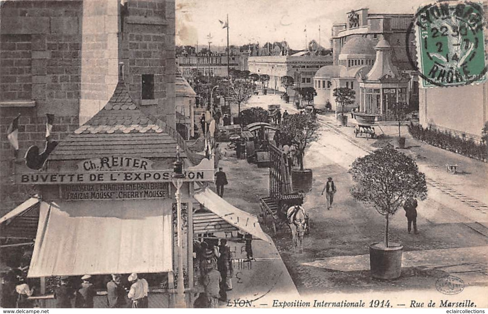 Lyon      69      Exposition Internationale 1914 . La Rue De Marseille    (voir Scan) - Autres & Non Classés