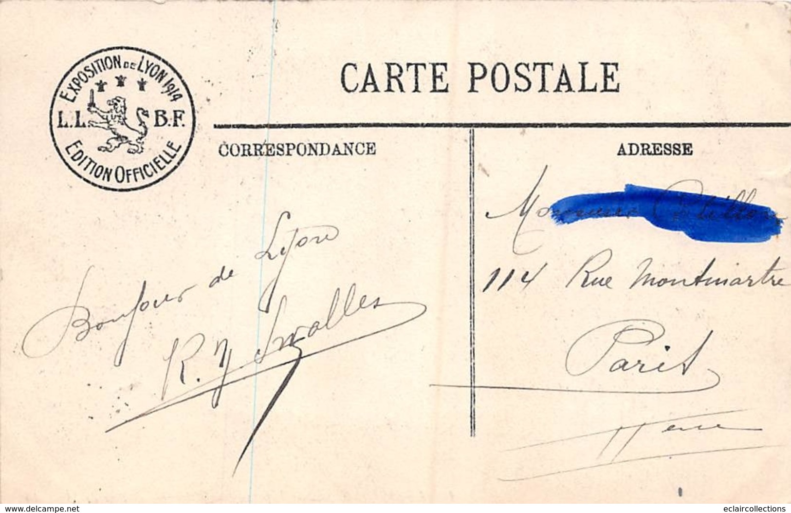 Lyon      69      Exposition Internationale 1914 . La Rue De Marseille    (voir Scan) - Andere & Zonder Classificatie