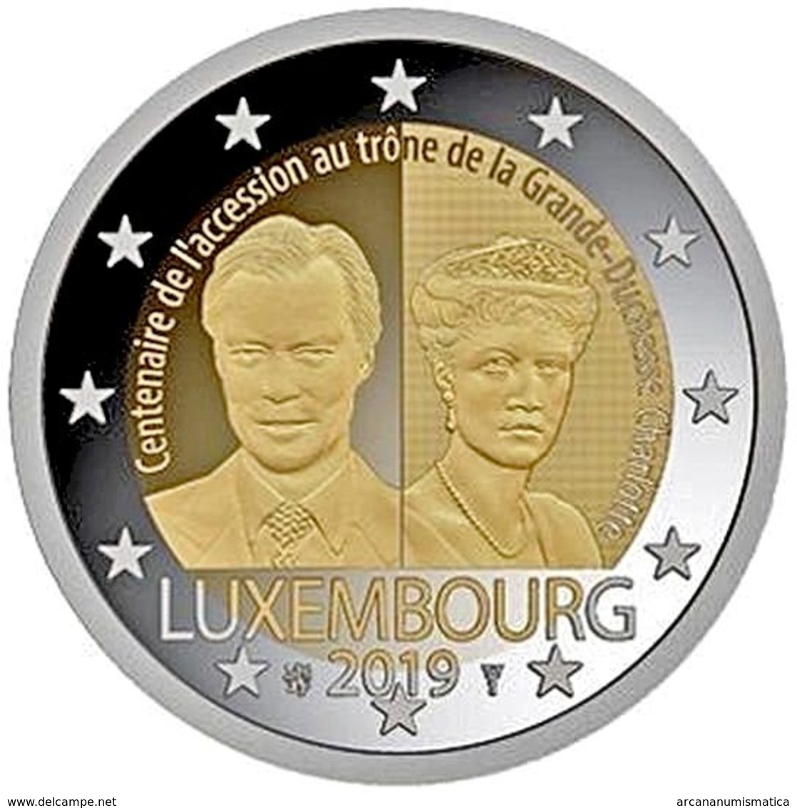 LUXEMBURGO  2€ 2.019  2019  BIMETÁLICA   "Grand Duchess Charlotte"  SC/UNC    T-DL-12.318 - Luxemburgo