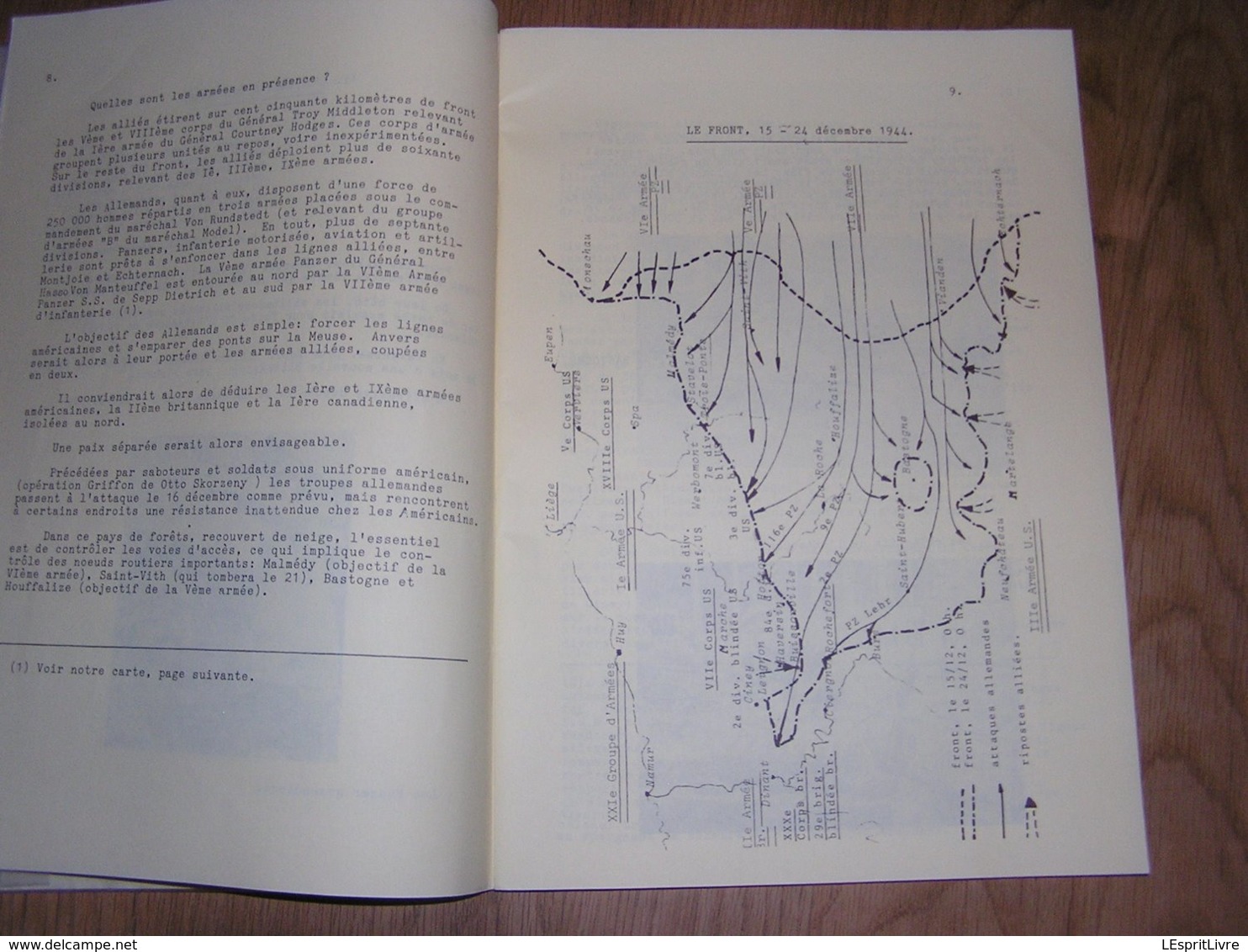 1944 ROCHEFORT LA PERCEE ALLEMANDE VERS LA MEUSE Régionalisme Guerre 40 45 Von Rundstedt Custinne Ciergnon Celles On - Oorlog 1939-45