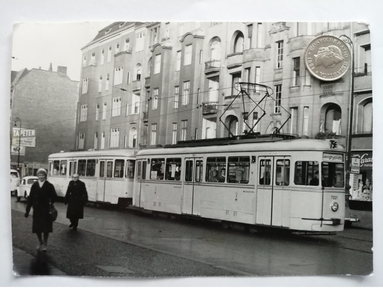 Berlin-Charlottenburg, Kantstrasse, Strassenbahn, Tram, 1958 - Charlottenburg