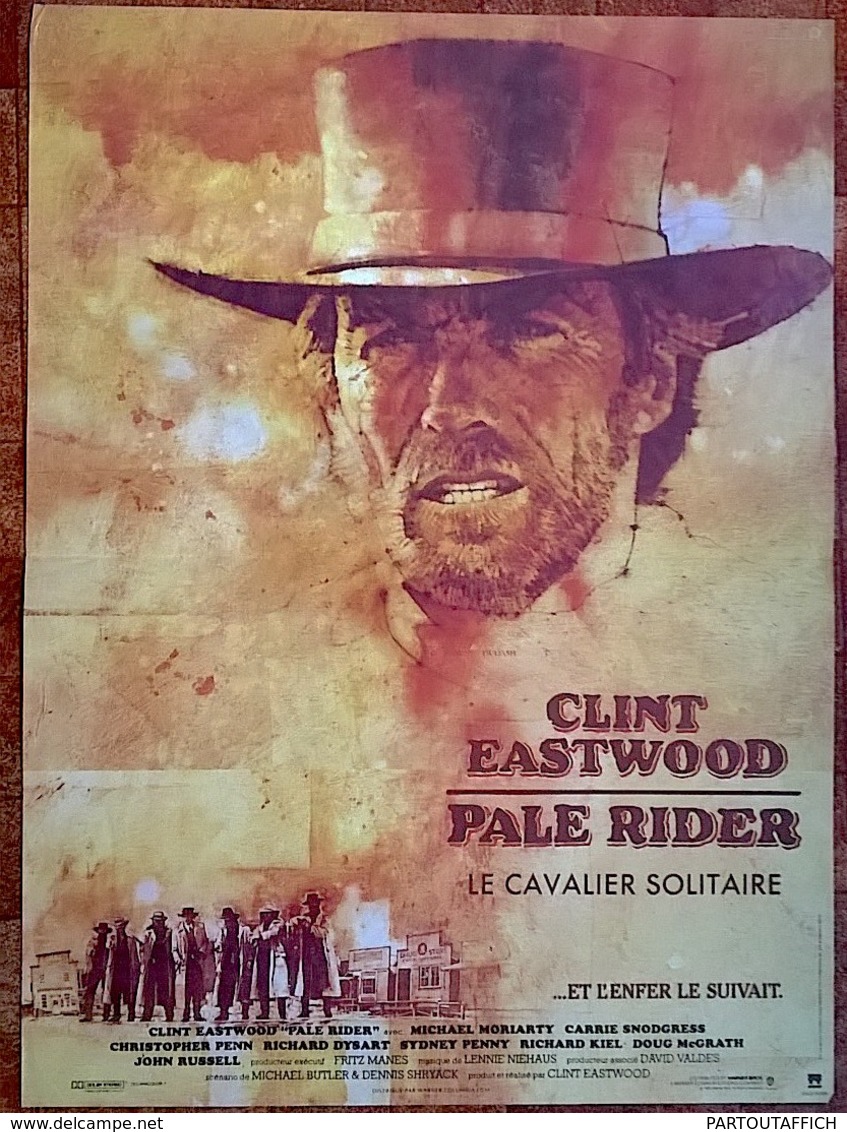 Af Orig Ciné PALE RIDER (Clint Eastwood/1985) 60X40cm Illustration Gold & Dudash - Manifesti & Poster